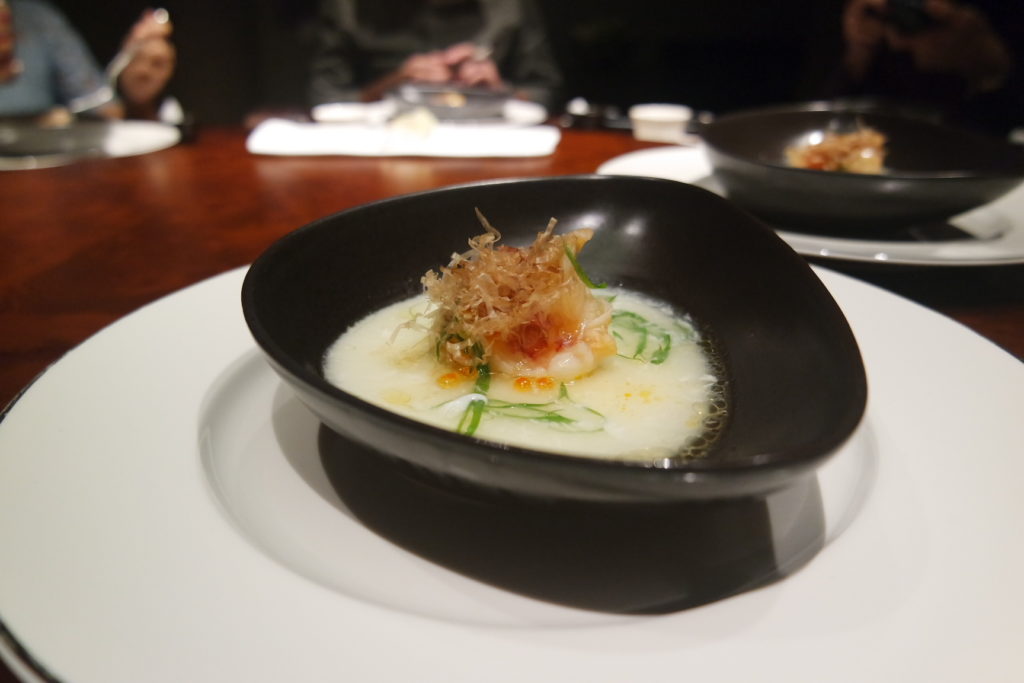 Steamed Lobster with Egg White and Bonito