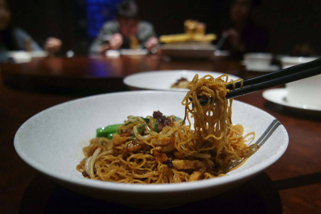Roasted Pork Belly Braised Noodle with XO Sauce